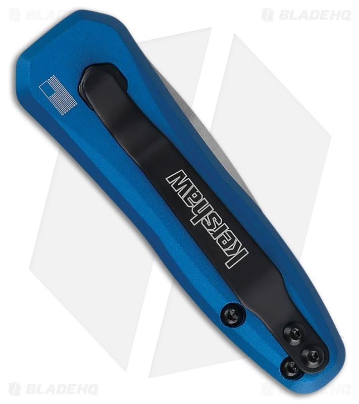 Kershaw Launch 4 CA Legal Automatic Knife Blue Aluminum (1.9" Satin CPM 154) 2 Kershaw Launch 4 CA Legal Automatic Knife Blue Aluminum (1.9" Satin CPM 154) - Image 2