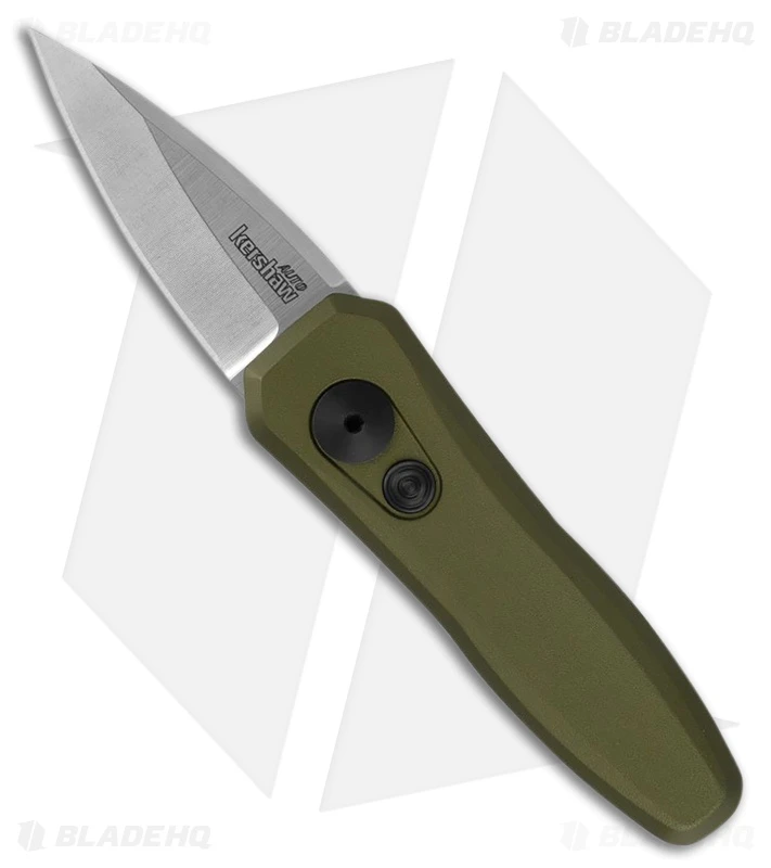Kershaw Launch 4 CA Legal Automatic Knife Olive Aluminum (1.9" Satin) 1 Kershaw Launch 4 CA Legal Automatic Knife Olive Aluminum (1.9" Satin)