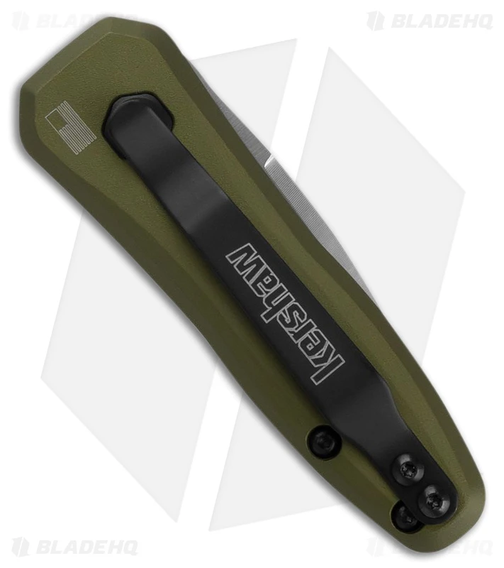 Kershaw Launch 4 CA Legal Automatic Knife Olive Aluminum (1.9" Satin) 2 Kershaw Launch 4 CA Legal Automatic Knife Olive Aluminum (1.9" Satin) - Image 2