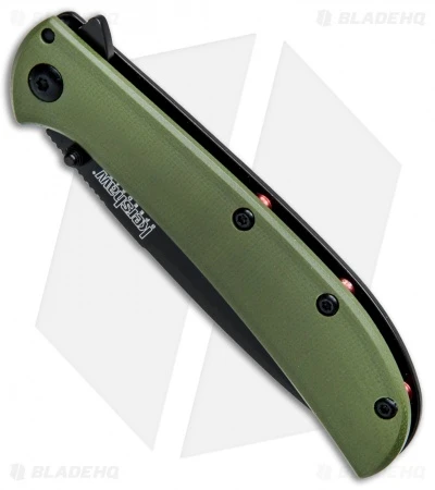 Kershaw Al Mar AM-3 Assisted Opening Knife Green G-10 (3" Black) 2335GRNBLK 2 Kershaw Al Mar AM-3 Assisted Opening Knife Green G-10 (3" Black) 2335GRNBLK - Image 2