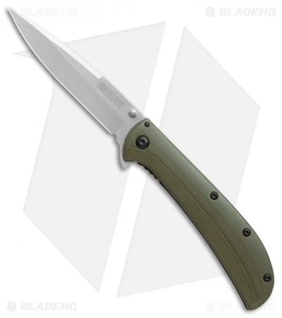Kershaw Al Mar AM-4 Assisted Opening Knife Green G-10 (3.5" Satin) 2330GRN 1 Kershaw Al Mar AM-4 Assisted Opening Knife Green G-10 (3.5" Satin) 2330GRN