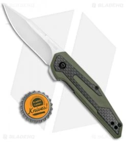 Kershaw Anso Fraxion Liner Lock Knife CF/OD Green G-10 (2.75" Satin) 1160OL 7 Kershaw Anso Fraxion Liner Lock Knife CF/OD Green G-10 (2.75" Satin) 1160OL -Kershaw Kershaw Anso Fraxion LL CF Green G 10 1160OL BHQ 79686 jr bottlecap