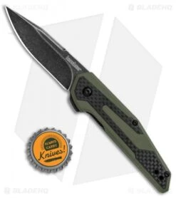 Kershaw Anso Fraxion Liner Lock Knife CF/OD Green G-10 (2.75" Black SW) 1160OLBW 7 Kershaw Anso Fraxion Liner Lock Knife CF/OD Green G-10 (2.75" Black SW) 1160OLBW -Kershaw Kershaw Anso Fraxion LL CF Green G 10 Black SW 1160OLBW BHQ 79687 jr bottlecap