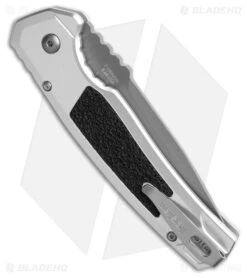 Kershaw Auto Launch 16 Button Lock Knife Raw Aluminum/Black Inserts (3.45" Gray) 5 Kershaw Auto Launch 16 Button Lock Knife Raw Aluminum/Black Inserts (3.45" Gray) -Kershaw Kershaw Auto Launch 16 Button Lock Raw BHQ 203214 hd side large
