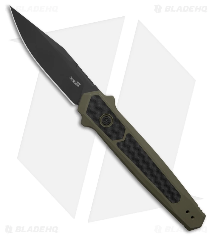 Kershaw Launch 17 Automatic Knife Olive Green Aluminum/Black G-10 (3.5" Black) 1 Kershaw Launch 17 Automatic Knife Olive Green Aluminum/Black G-10 (3.5" Black)