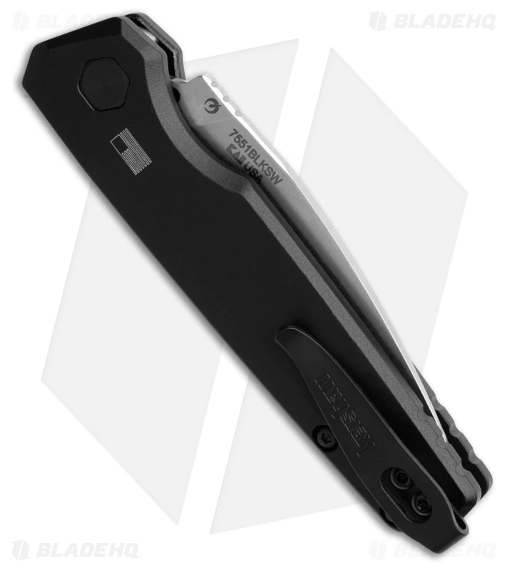 Kershaw Launch 18 Automatic Knife Black Aluminum (2.8" Stonewash) 3 Kershaw Launch 18 Automatic Knife Black Aluminum (2.8" Stonewash) - Image 3