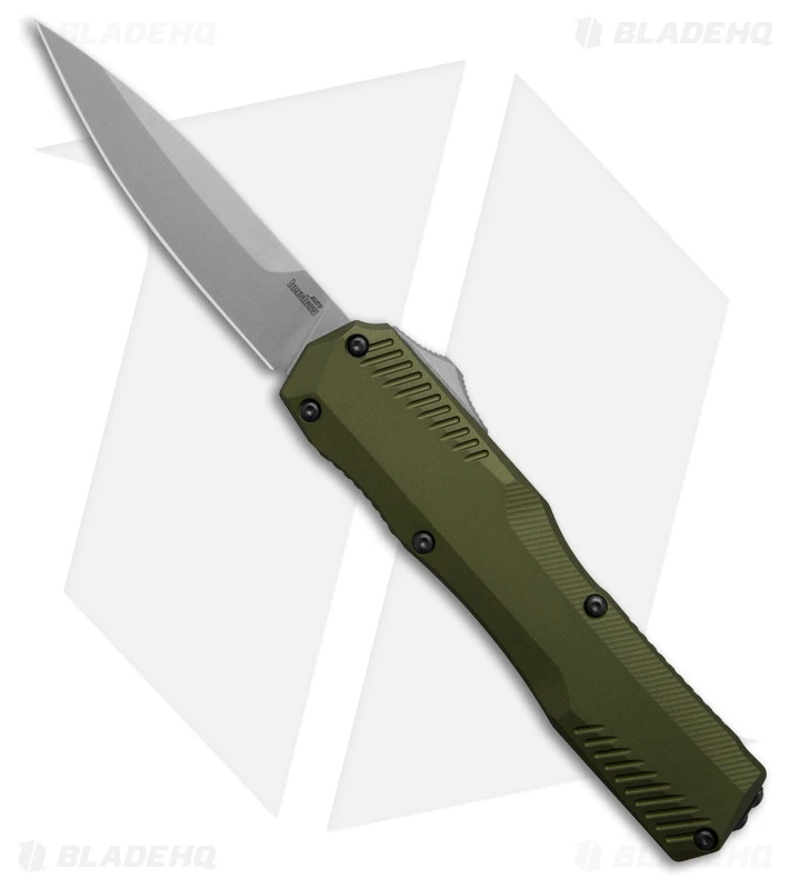 Kershaw Livewire MagnaCut D/A OTF Automatic Knife Olive Green (3.4" Stonewash) 1 Kershaw Livewire MagnaCut D/A OTF Automatic Knife Olive Green (3.4" Stonewash)