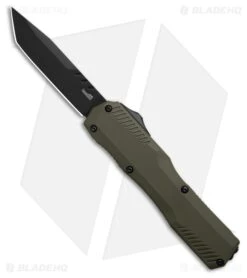 Kershaw Livewire MagnaCut Tanto OTF Automatic Knife Olive Green (3.3" Black)
