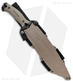 Kershaw Camp 10 Fixed Blade Knife Machete Tan (10" Black) 1077TAN -Kershaw Kershaw Camp 10 Machete Tan 1077TAN BHQ 80576 jr sheath large