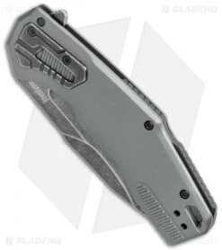 Kershaw -Kershaw Kershaw Cannonball Assisted Opening Gray PVD Steel Blackwash 2061 BHQ 120526 jr spine 2