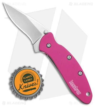 Kershaw Chive Assisted Opening Knife Pink (1.94" Bead Blast) 1600PINK 4 Kershaw Chive Assisted Opening Knife Pink (1.94" Bead Blast) 1600PINK - Image 4