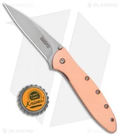 Kershaw Copper Leek Assisted Opening Knife (3" Stonewash) 1660CU 7 Kershaw Copper Leek Assisted Opening Knife (3" Stonewash) 1660CU -Kershaw Kershaw Copper Leek Assisted Opening SW 1660CU BHQ 105986 jr bottlecap