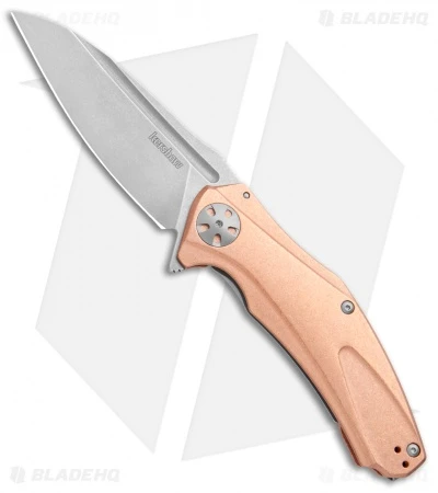 Kershaw Copper Natrix XL Sub-Frame Lock Knife (3.75" Stonewash) 7008CU 1 Kershaw Copper Natrix XL Sub-Frame Lock Knife (3.75" Stonewash) 7008CU