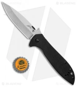 Kershaw Emerson CQC-4KXL D2 Frame Lock Knife (3.9" Stonewash) 6055D2 -Kershaw Kershaw Emerson CQC 4KXL D2 FL SW 6055D2 BHQ 101841 jr bottlecap