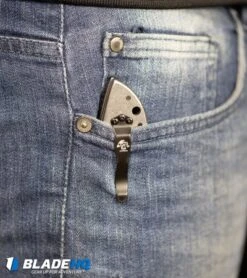 Kershaw Emerson CQC-4KXL D2 Frame Lock Knife (3.9" Stonewash) 6055D2 -Kershaw Kershaw Emerson CQC 4KXL Frame Lock Knife Stonewash 6055 BHQ 27387 kp in pocket web