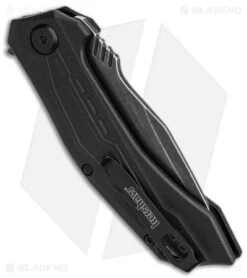 Kershaw Flatbed Spring Assisted Knife Black GFN (3.1" Black SW) 1376 -Kershaw Kershaw Flatbed Spring Assisted Knife Black GFN 3in Black SW BHQ 139778 td side