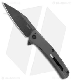 Kershaw 45 Kershaw Flyby Spring Assisted Frame Lock Knife Gray Steel (3" Black SW D2) 1404