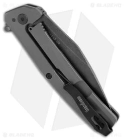 Kershaw Flyby Spring Assisted Frame Lock Knife Gray Steel (3" Black SW D2) 1404 -Kershaw Kershaw Flyby Knife Gray BW BHQ 178494 jr side