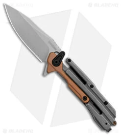 Kershaw 25 Kershaw Frontrunner Frame Lock Knife Black/Copper Steel (3.1" Stonewash) 2039