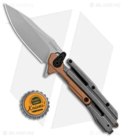 Kershaw Frontrunner Frame Lock Knife Black/Copper Steel (3.1" Stonewash) 2039 7 Kershaw Frontrunner Frame Lock Knife Black/Copper Steel (3.1" Stonewash) 2039 -Kershaw Kershaw Frontrunner Knife Black SW Copper SW BHQ 178502 jr bottlecap