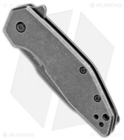 Kershaw -Kershaw Kershaw Gravel Assisted Opening Stainless Steel Black Wash 2065 BHQ 106045 jr spine