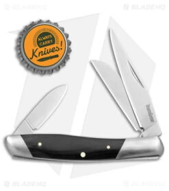 Kershaw Iredale Slip Joint Knife Black Canvas Micarta (2.6" Satin) 4386 -Kershaw Kershaw Iredale SJ Black Canvas Micarta Satin BHQ 139786 jr bottlecap