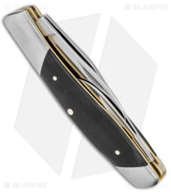 Kershaw Iredale Slip Joint Knife Black Canvas Micarta (2.6" Satin) 4386 -Kershaw Kershaw Iredale SJ Black Canvas Micarta Satin BHQ 139786 jr side