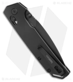 Kershaw Iridium DuraLock Knife Black Aluminum (3.5" Black D2) 2038BLK -Kershaw Kershaw Iridium DuraLock Knife Black Aluminum Black D2 2038BLK BHQ 187860 kc side large