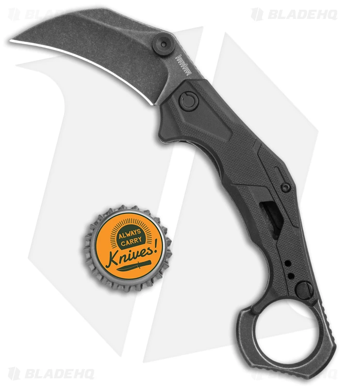 Kershaw Outlier Assisted Karambit Knife Black GRN (2.5" Black Stonewash) 2064 4 Kershaw Outlier Assisted Karambit Knife Black GRN (2.5" Black Stonewash) 2064 - Image 4
