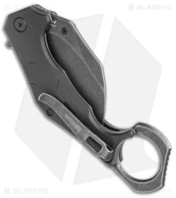 Kershaw Outlier Assisted Karambit Knife Black GRN (2.5" Black Stonewash) 2064 6 Kershaw Outlier Assisted Karambit Knife Black GRN (2.5" Black Stonewash) 2064 -Kershaw Kershaw Karambit Black Dark SW jr side large