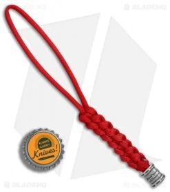Kershaw Knives Tied Red Paracord Lanyard + Kershaw Bead 5 Kershaw Knives Tied Red Paracord Lanyard + Kershaw Bead -Kershaw Kershaw Knives Tied Red Paracord lanyard kershaw bead BHQ 82620 er bottlecap