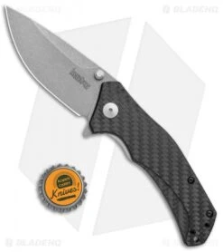 Kershaw Knockout Assisted Opening Knife Carbon Fiber (3.25" SW M390) 1870CFM390 -Kershaw Kershaw Knockout Assisted Opening CF SW 1870CFM390 BHQ 109087 jr bottlecap