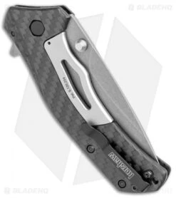 Kershaw Knockout Assisted Opening Knife Carbon Fiber (3.25" SW M390) 1870CFM390 -Kershaw Kershaw Knockout Assisted Opening CF SW 1870CFM390 BHQ 109087 jr side