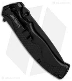 Kershaw 1338B A/O Liner Lock Knife Black GFN (3.5" Black) -Kershaw Kershaw LL A O Black 1338B BHQ 85041 jr side