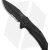 Kershaw Lateral Spring Assisted Knife Black GRN (3" Black Serr) 1645BLKST