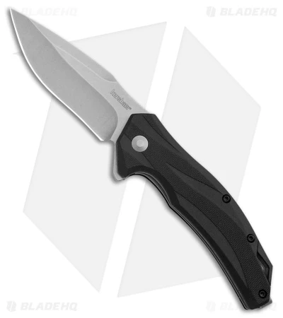 Kershaw Lateral Spring Assisted Knife Black GRN (3" Stonewash) 1645 1 Kershaw Lateral Spring Assisted Knife Black GRN (3" Stonewash) 1645