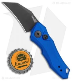 Kershaw Launch 10 Automatic Knife Blue (1.9" Stonewash) 7350BLUBLK -Kershaw Kershaw Launch 10 Auto Blue SW KER7350BLUBLK BHQ 115104 jr bottlecap