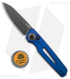 Kershaw Launch 11 Automatic Knife Blue Aluminum (2.75" Blackwash) 7550BLU -Kershaw Kershaw Launch 11 Auto Blue Aluminum Blackwash BHQ 178234 jr bottlecap