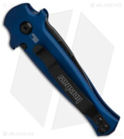 Kershaw Launch 12 CA Legal Mini Stiletto Automatic Knife Blue/CF (1.9" Black SW) 6 Kershaw Launch 12 CA Legal Mini Stiletto Automatic Knife Blue/CF (1.9" Black SW) -Kershaw Kershaw Launch 12 CA Legal mini Stiletto Automatic Knife Blue CF 1in Black SW BHQ 145126 td side