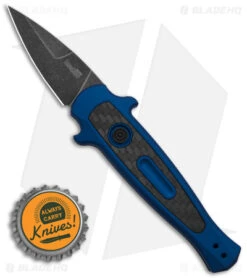 Kershaw Launch 12 CA Legal Mini Stiletto Automatic Knife Blue/CF (1.9" Black SW) 7 Kershaw Launch 12 CA Legal Mini Stiletto Automatic Knife Blue/CF (1.9" Black SW) -Kershaw Kershaw Launch 12 CA Legal mini Stiletto Automatic Knife Blue CF 1in Black SW BHQ 145126 td size