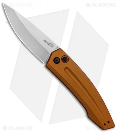 Kershaw Launch 2 Automatic Knife Bronze Aluminum (3.4" Stonewash) 7200EBSW 1 Kershaw Launch 2 Automatic Knife Bronze Aluminum (3.4" Stonewash) 7200EBSW