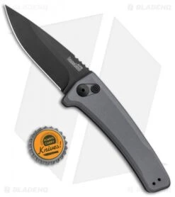 Kershaw Launch 3 Automatic Knife Gray Aluminum (3.4" Black) 7300GRYBLK -Kershaw Kershaw Launch 3 Auto Gray Aluminum Black KER7300GRYBLK BHQ 92080 jr bottlecap