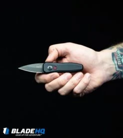 Kershaw Launch 4 CA Legal Automatic Knife Black (1.9" Blue) BHQ Exclusive 13 Kershaw Launch 4 CA Legal Automatic Knife Black (1.9" Blue) BHQ Exclusive -Kershaw Kershaw Launch 4 CA Legal Automatic Knife Black 7500BL BHQ 34416 in hand web 9