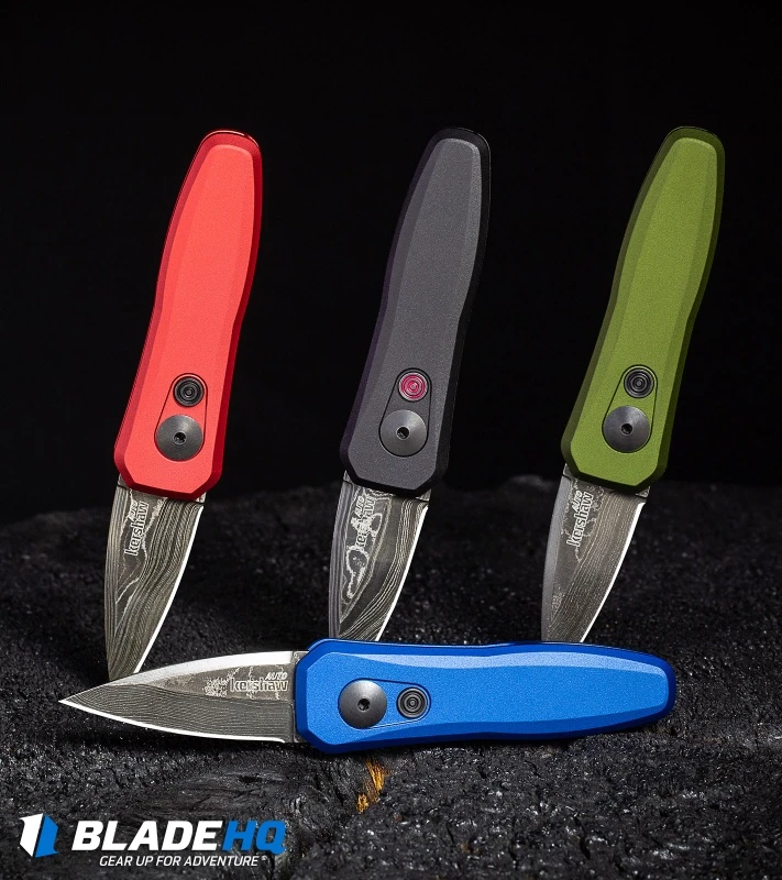 Kershaw Launch 4 CA Legal Automatic Knife Black Aluminum (1.9" Damascus) 10 Kershaw Launch 4 CA Legal Automatic Knife Black Aluminum (1.9" Damascus) - Image 10