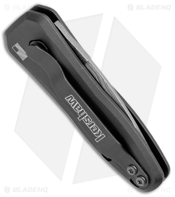 Kershaw Launch 4 CA Legal Automatic Knife Black Aluminum (1.9" Damascus) 3 Kershaw Launch 4 CA Legal Automatic Knife Black Aluminum (1.9" Damascus) - Image 3