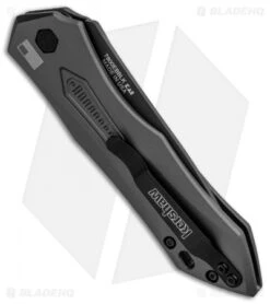 Kershaw Launch 6 Automatic Knife Gray Aluminum (3.75" Black) 7800GRYBLK -Kershaw Kershaw Launch 6 Auto Gray Aluminum Black KER7800GRYBLK BHQ 91252 jr side