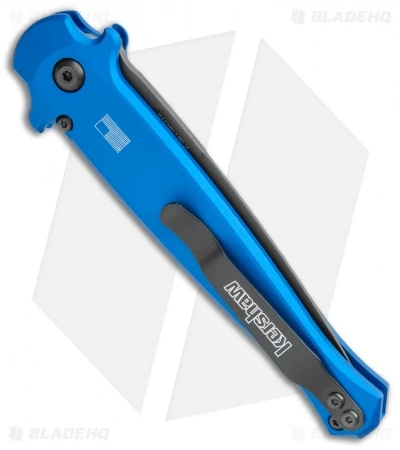 Kershaw Launch 8 Stiletto Automatic Knife Blue/CF (3.5" Stonewash) 3 Kershaw Launch 8 Stiletto Automatic Knife Blue/CF (3.5" Stonewash) - Image 3