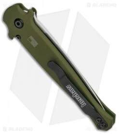 Kershaw Launch 8 Stiletto Automatic Knife Green/CF (3.5" Stonewash) 6 Kershaw Launch 8 Stiletto Automatic Knife Green/CF (3.5" Stonewash) -Kershaw Kershaw Launch 8 Stiletto Auto Green CF SW KER7150OLSW BHQ 105833 jr side
