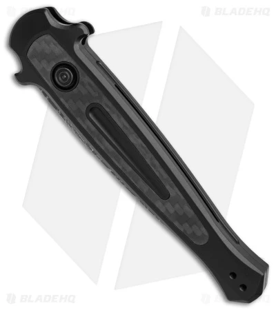 Kershaw Launch 8 Stiletto Automatic Knife Black/CF (3.6" Damascus) 2 Kershaw Launch 8 Stiletto Automatic Knife Black/CF (3.6" Damascus) - Image 2