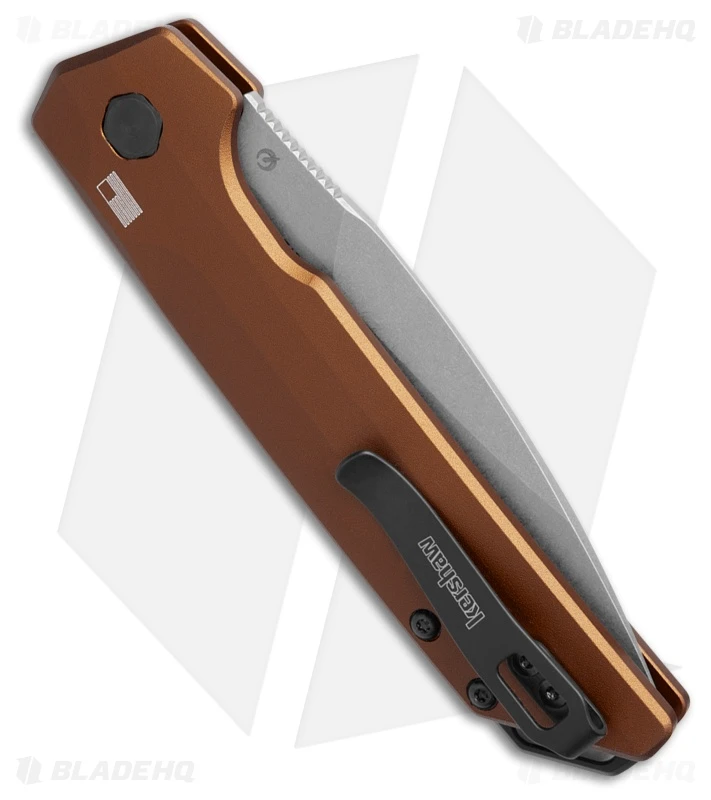 Kershaw Launch Iridium MagnaCut Automatic Knife Bronze Aluminum (3.5" Stonewash) 3 Kershaw Launch Iridium MagnaCut Automatic Knife Bronze Aluminum (3.5" Stonewash) - Image 3
